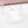 Chains 5pcs Plated 18k Gold Stainless Steel Link Necklaces DIY Accessories Cuban Suit Women Girl Universal Jewelry Wholesale