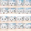 20pcs DIY Blank Graffiti Paper Drawing Masks Kids Child Animal Color Birthday Favor Cosplay Party Easter Wedding