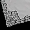 Полотенце A007 White Premium Cotton Chorckficefs Crochet Hankies for Women/Ladies Wedding Gift 230721