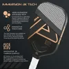 Racchette da squash AMASPORT USAPA Approvato Pickleball Paddle Pagaia allungata Frizione 3K Superficie in fibra di carbonio Senza bordi PP001 PP002 230720