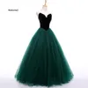 Dark Green Evening Dress Sweetheart Neck A-Line Floor Length Velour Custom Made Prom Dress Party Vestido Longo De Festa Gowns for 315L