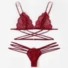 Nouvelle dentelle Sexy Lingerie soutien-gorge ensemble Push Up sans couture broderie Bralette fil grande taille Transparent femmes sous-vêtements Fashion320B