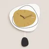 Wall Clocks Kids Nordic Design Clock Kitchen Quartz Bathroom Stylish Modern Pendulum Wanduhren Home Decorating Items YY50WC