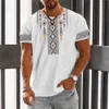 T-shirts pour hommes T-shirt pour hommes d'été à manches courtes Tops Totem T-shirt imprimé en vrac Pull confortable T-shirt décontracté Vintage surdimensionné Vêtements pour hommes 230720