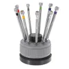 Repair Tools & Kits Round Head Watch Screwdriver Set 0 5mm 0 6mm 0 8mm 1 0mm 1 2mm 1 4mm 1 6mm 2 0mm 2 5mm Rotating Base ToolRepai216Z