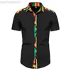 Herren-Freizeithemden, afrikanisches Kente-Druckhemd, kurze Ärmel, Sommer, Herren, 2023, modisch, Patchwork, Knopfleiste, traditionelles Dashiki, Freizeit-Arbeitsoberteile, L230721