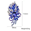 Brosches Peadsland Alloy Inlaid Rhinestone Brosch Design Fashionable High-End Clothing Accessories Pin Woman Gift MM-86