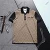 Summer Mens Plus Tees Polos Men designer t shirt womens Letter print polo shirts women sleeve montage t-shirts Street Casual lapel Tshirt blue khaki