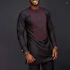 Męskie dresy ubrania 2023 Style Bliski Wschodnia Afryka Pullover okrągła szyja długie rękaw