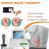 Bärbar chockvågterapimaskin Elektromagnetisk extrakorporeal ED -behandling Fysioterapiutrustning Kropp Slimming och smärta Relieve Massager