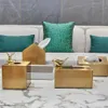 Tissue Boxes Napkins Gilded Metal Tissue Box Fawn Decoration Box Magnet Adsorption Animal Napkins Organizer Dining Table Home Deco188h
