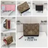 財布37968 41302 7331 2923 C4527 C3322 6864 2924 Small Trifold Leather Signature Wallet Women Fold Short Coin Purse