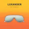 Solglasögon Luxander Trendy Oversize Frame Classic Men Trapezoid Metal Sun Glasses Retro Vintage High Quality Gafas