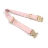 Dog Collars Leashes Personalized Collar Custom Pet Free Engraving ID Name Tag Accessory Pink Velvet Fiber Puppy Leash 230720