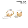 Anéis de geometria ampla irregular para mulheres Ajustes de dedo aberto ajustáveis da moda Ladies 2023 Acessórios de jóias de moda feminino feminino
