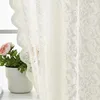 Curtain French Retro Lace Living Room Bedroom Window Screen Punch-free Partition Rideaux Pour Le Salon Rideau
