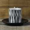 Cups Saucers 3D Zebra Ceramic Mug Hand-painted Animal Espresso Coffee Cup Creative Cartoon And Saucer Funny Mugs