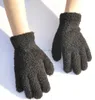 winter ski gloves Full Finger Warm Plush cashmere brushed knitted gloves outdoor cycling running skiing windproof protection fleece glove home cleaning mittens