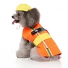 Kat Kostuums Hond Halloween Kostuum Herfst Winter Honden Kleding Grappige Ingenieur Rollenspel Met Hoed Dress Up Accessories286F