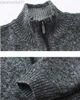 Giacche da uomo Maglione invernale da uomo Cappotto Maglione di lana in pelliccia sintetica Giacche Uomo Cerniera Cappotto spesso lavorato a maglia Autunno Cardigan casual caldo Plus Size 3XL L230721