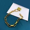 Fashion Lock Chain Bracelets for Women Love Designers Link Bracelet Necklace Pendant Street Brace Lace Gift Ladies Hand Chain with210a