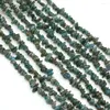 Beads Natural Stone Irregular Shape Dark Green India Agate Crystal Gravel For Jewelry Making DIY Bracelet Necklace Accessories