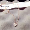 Designer ketting vrouwen AAA hartvormige luxe zirkoon nek Ras sieraden bruiloft hanger van hoge kwaliteit263R