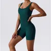 Active Set Spring Seamless One-Piece Shorts Yoga Suit Dance Belly Drawing Fitness Workout Set Bodysuit Gym kläder Push Up Sportswear