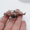 Metal 3D Stereoscopic Helicopter Keychains Accessories for Men Cool Aircraft Key Chain Birthday Gift for Boy