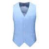 Homens Ternos Blazers Azul Real Regata Colete Slim Fit Decote em V Vestido Formal Negócios Casamento Noite Chaleco Hombre 6xl 230720