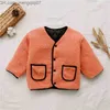 Vestes Gooporson Vêtements d'hiver pour filles mignon chaud polaire petits enfants veste manteau dessin animé ours lettre broderie enfants cardigan haut 210715 Z230721