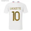 Aouar Dembele Tele Mens Jerseys de entrenamiento rosado Continúa Lacazette Toko Ekambi Cherki Boateng Home Away de la tercera camisa de fútbol Uniformes de manga corta