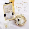 wedding party favor gifts and giveaways for guests -- Cheers To A Great Combination Gold Wine Set wedding souvenir 50 sets lot342u