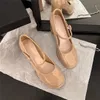 Klänningskor Mary Jane Pumps for Women Girls Fashion Märke Chunky Heel Wedding Close Shoes Women Heels 230721
