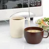 Tasses tasses à café poignée micro-ondes en plastique 330ml tasse à boire résistance à haute température 2 forme en option