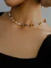 Gargantilla atemporal Wonder lindo collar de concha de piedra de perla Natural para mujer joyería de diseñador Goth Top Runway Kpop Japan Trendy Rare 4537