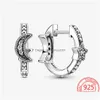 Charm The 100% 925 Sterling Sier Brincos Star Snail Hoop Crown Pandora Ms. Jewelry Fashion Accessories Adequado Para Aniversário Drop De Dhe7Q