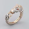 Fashion Accessories Men and Women's Temperament Jewelry Style Grand Zebra Bracelet with Gold-plated Drop Glue Technology Striped Animal Horse Open Bracelet