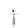 Charms 925 Sterling Sier European Balloons Zamek Kościoła Barcelona Buildle Building Dise to do oryginalnej bransoletki uroku Pandora DIY L DH5SB