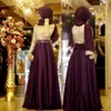 Formal Dress Women Elegant Arab Muslim Evening Dress Lace Long Sleeve Prom Gown A Line Special Occasion Dresses209e