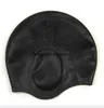 Elastisk vattentät silikon badkapslar skydd öron långt hår sport vatten pool hatt badmössa för män kvinnor vuxna