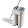 Imposta nuovo automatico e secchio Evita il lavaggio delle microfibre di lavaggio a mani pianta piatta Magic Wooden Pavimento pigro MOP T3381