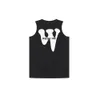 Men S TANK TOPS Summer American Casual Hiphop ärmlös Vest Pure Cotton Letter Printing Y2K Street Retro T Shirt Sports Top Clothing 230721