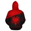 Men's Hoodies Est Albania Country Flag Fashion Pullover Long Sleeves Funny Tracksuit Unisex 3DPrint Zipper/Hoodies/Jacket