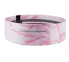 Squat Exercise Knitted Booty band Marble print pattern Elastic 3 Piece Home Fitness yoga Equipment Gym Set Tension Belts Circle Hip Resistance Bands