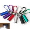 Portable mini Aluminum alloy Flashlights Key Chain keyring torch Zoom Flashlights Keys Chain Climbing Buckle Lights torches lamps