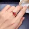 Bagues Grappe Cadeau Réel Et Naturel Bague Rubis Véritable Femme Argent 925