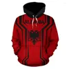 Men's Hoodies Est Albania Country Flag Fashion Pullover Long Sleeves Funny Tracksuit Unisex 3DPrint Zipper/Hoodies/Jacket