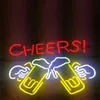 T85966 New Tat tire Neon Beer Sign Bar Sign Real Glass Neon Light Beer Sign 17 14 inches185l