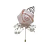 Autres fournitures de fête de fête mariée marié broche fleur artificielle feuille Style coréen tissu bijoux Cor cérémonie broche boutonnière Dr Dhrro